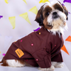 15 Furries Mirrorwork Kurta for Dogs (Chocolate Brown) Dogs-Clothing & Accessories 15 Furries Dropship