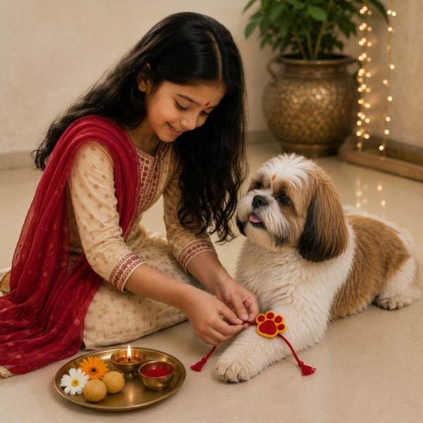 Raksha Bandhan Paw Crochet Rakhi for Dogs & Cats by 15 Furries