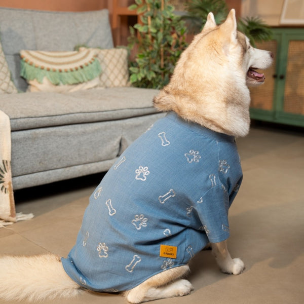 15 Furries Desi Denim Kurta for Dogs (Blue)