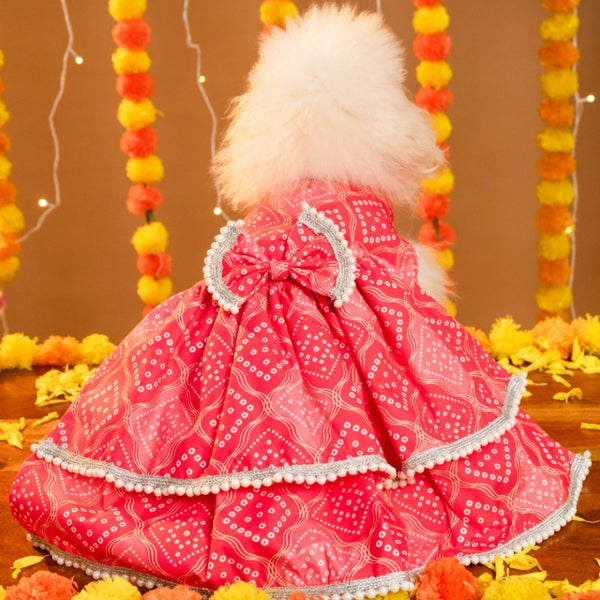 15 Furries Gulabo Lehenga for Dogs (Pink)