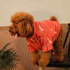 15 Furries Linen Bone Embroidered Kurta for Dogs (Grape Red) Dogs-Clothing & Accessories 15 Furries Dropship