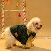 15 Furries Furwali Festival Kurta with Dupatta for Dogs (Bottle Green) Dogs-Clothing & Accessories 15 Furries Dropship