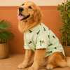 15 Furries Linen Bone Embroidered Kurta for Dogs (Mint Green) Dogs-Clothing & Accessories 15 Furries Dropship XXS