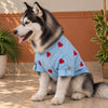 15 Furries Linen Heart Embroidered Kurta for Dogs (Baby Blue) Dogs-Clothing & Accessories 15 Furries Dropship XXS