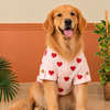 15 Furries Linen Heart Embroidered Kurta for Dogs (Baby Pink) Dogs-Clothing & Accessories 15 Furries Dropship