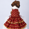 15 Furries Zari Gold Lehenga for Dogs & Cats (Maroon Red) Both-Clothing & Accessories 15 Furries Dropship