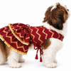 15 Furries Zari Gold Lehenga for Dogs & Cats (Maroon Red) Both-Clothing & Accessories 15 Furries Dropship