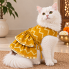 15 Furries Zari Gold Lehenga for Dogs & Cats (Mustard Yellow) Both-Clothing & Accessories 15 Furries Dropship