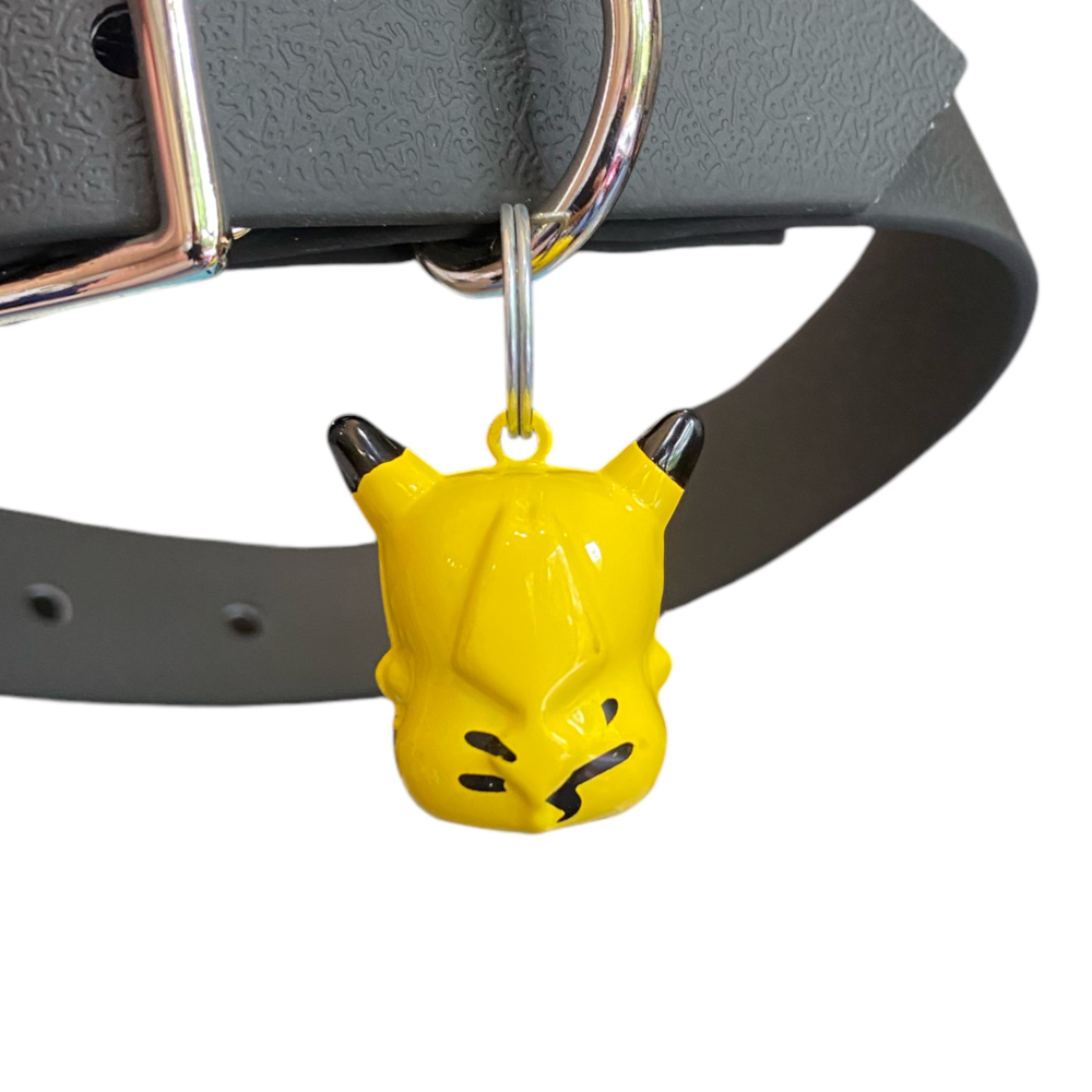 Talking Dog Club Pikachu Mouse Cartoon Collar Bell For Cats & Dogs (Yellow)