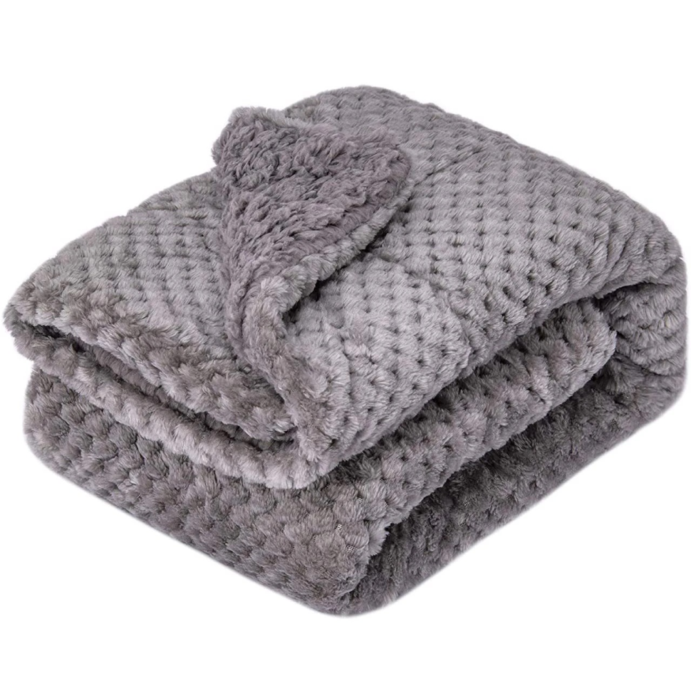 Talking Dog Club Blankies Warm Blankets for Dogs and Cats (Grey)