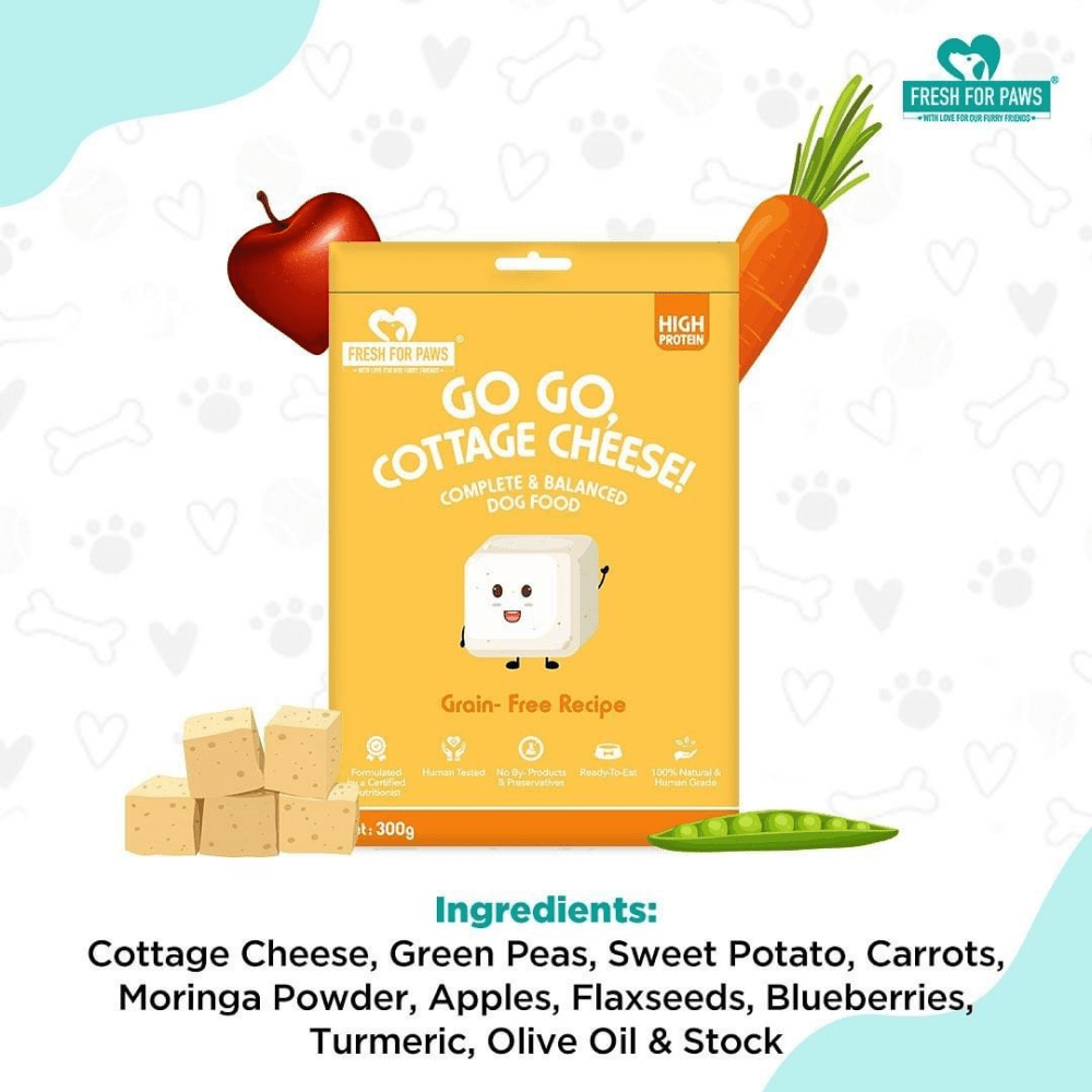 Fresh For Paws Go Go Cottage Cheese Dog Wet Food (300g) Dogs-Fresh Food Fresh For Paws