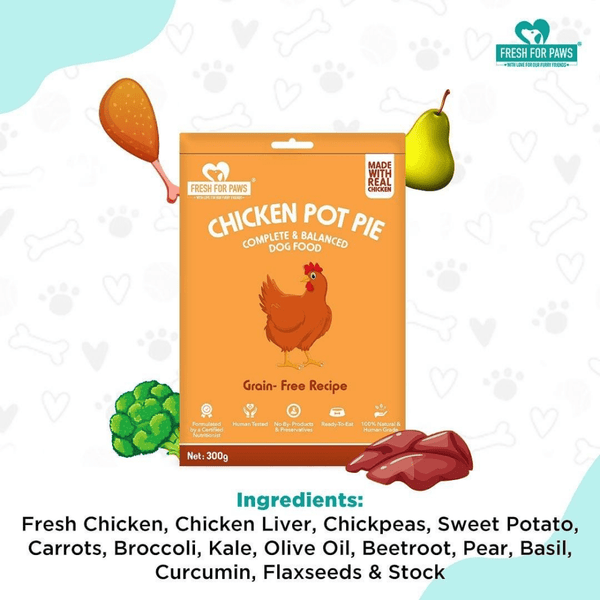 Fresh For Paws Chicken Pot Pie Wet Food for Dogs (300g)
