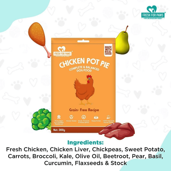 Fresh For Paws Chicken Pot Pie Wet Food for Dogs (100g)