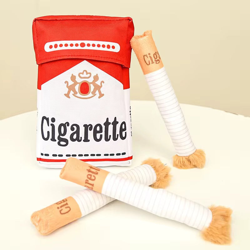 Talking Dog Club No Smoke Cigarette with Cover Plush Toy for Dogs Dogs-Toys Talking Dog Club Dropship