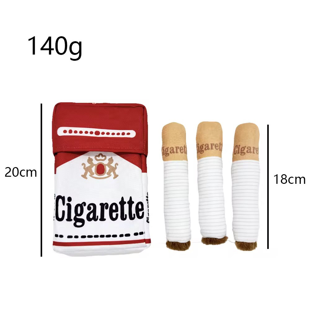 Talking Dog Club No Smoke Cigarette with Cover Plush Toy for Dogs Dogs-Toys Talking Dog Club Dropship
