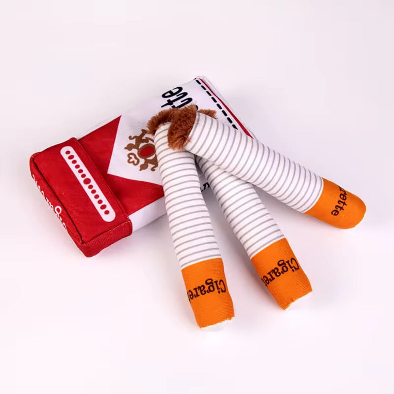 Talking Dog Club No Smoke Cigarette with Cover Plush Toy for Dogs Dogs-Toys Talking Dog Club Dropship