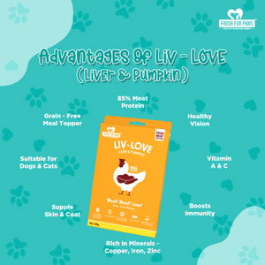 Fresh For Paws Chicken Liver & Pumpkin Liv Love Supplement for Dogs