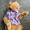 15 Furries Purple Meow Shirt for Cats (Purple) Cats-Clothing & Accessories 15 Furries Dropship