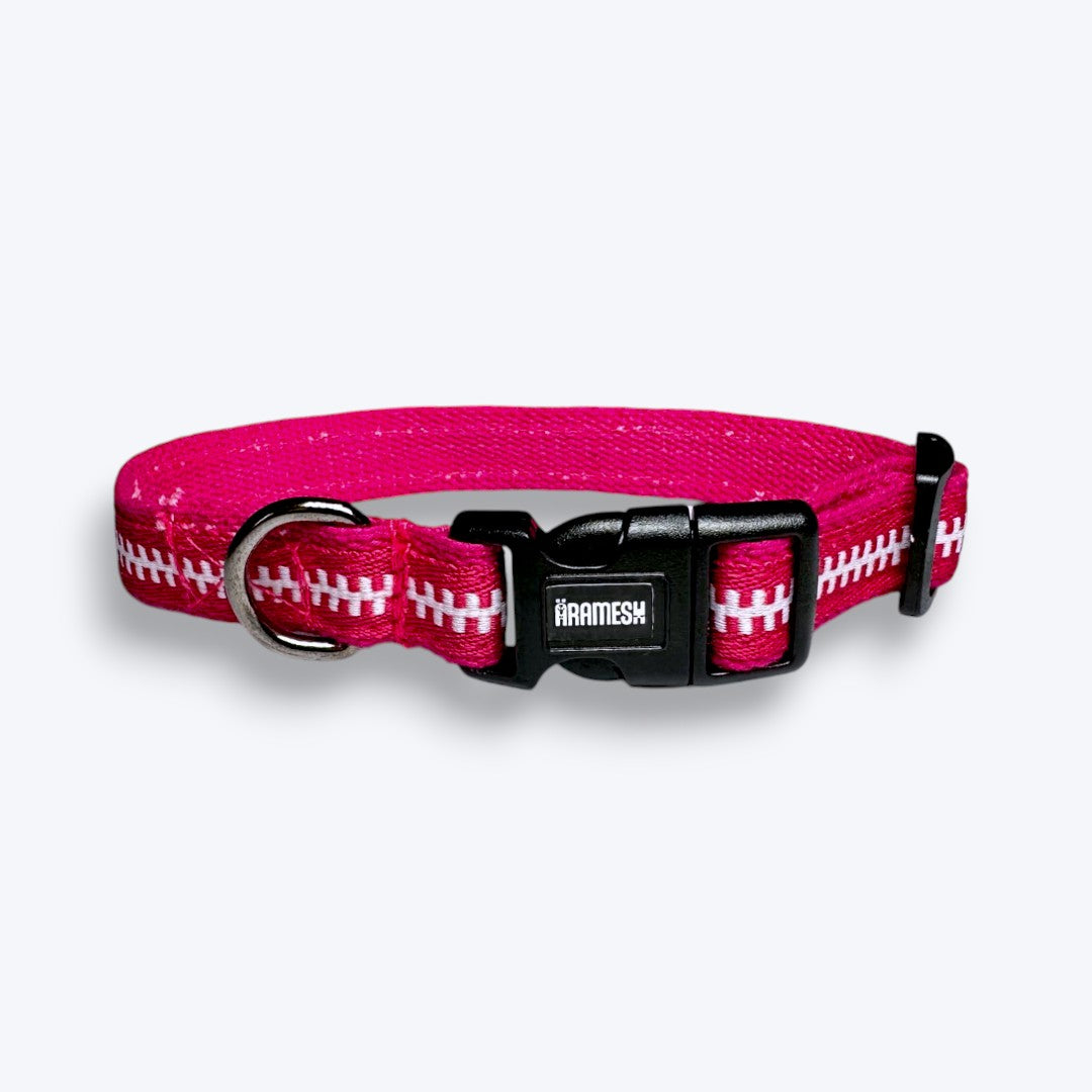 Aramesh Pink Whisper Collar for Cats (Pink & White) Dogs-Collar, Leashes, harnesses Aramesh Dropship M