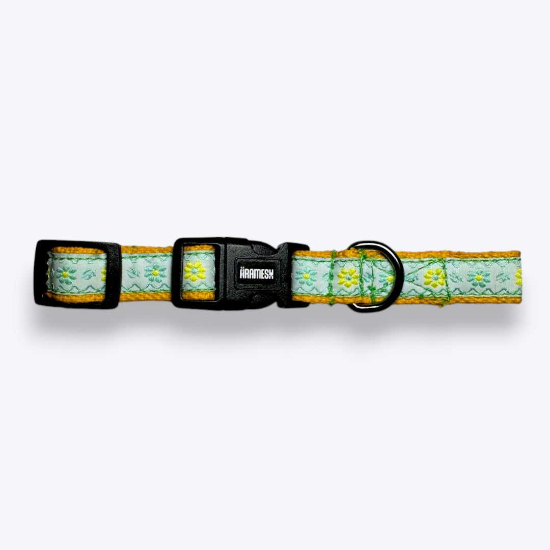 Aramesh Lemon Blossom Collar for Cats (Yellow, White & Green) Dogs-Collar, Leashes, harnesses Aramesh Dropship