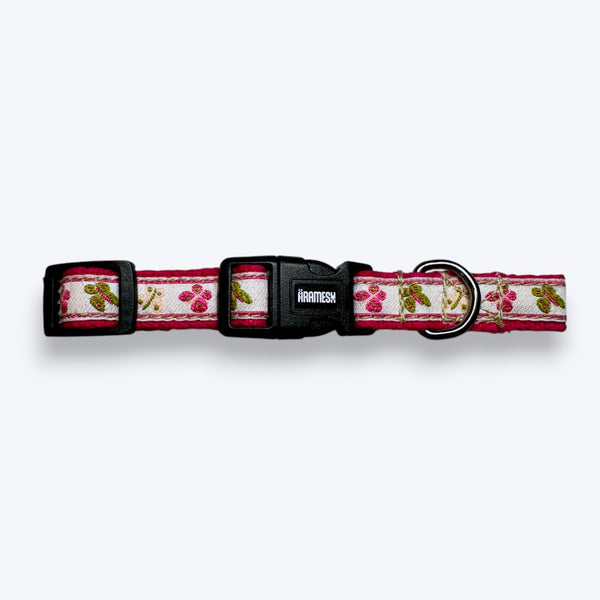Aramesh Garden Whisper Collar for Cats (Pink and White)