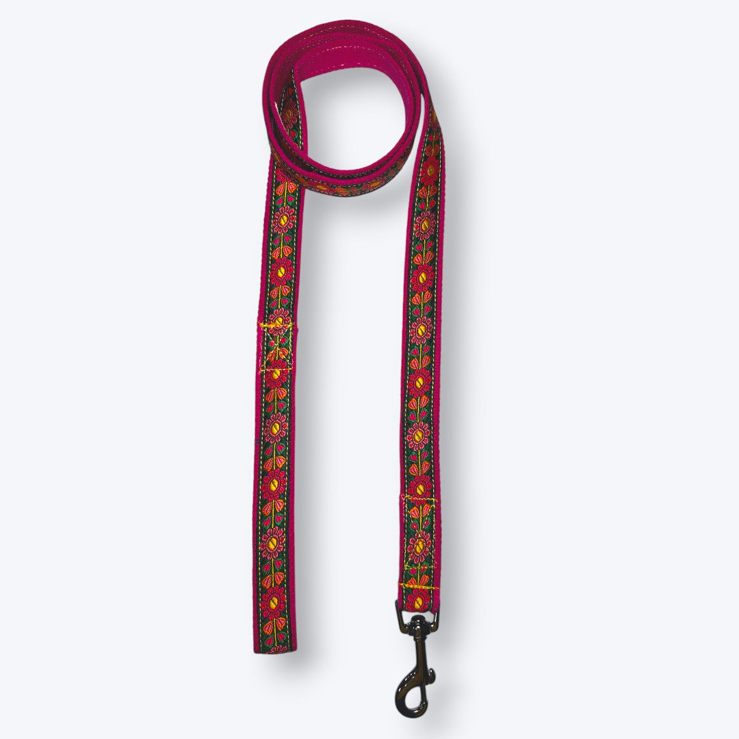 Aramesh Emerald Glow Leash for Dogs (Pink and Green) Dogs-Collar, Leashes, harnesses Aramesh Dropship Length: 55in