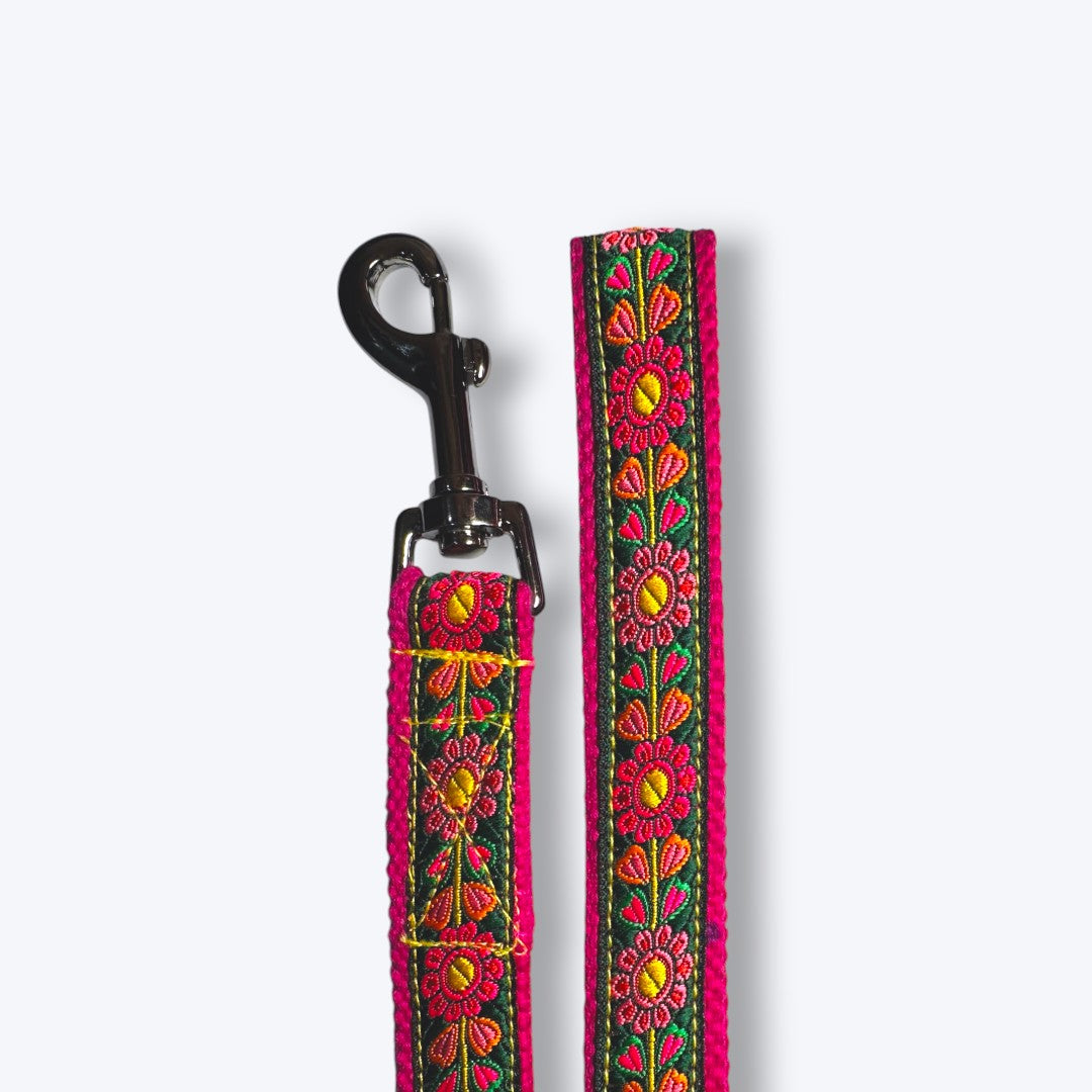 Aramesh Emerald Glow Leash for Dogs (Pink and Green) Dogs-Collar, Leashes, harnesses Aramesh Dropship