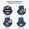 HUFT Walkmate Harness for Dogs (Navy) Dogs-Collar, Leashes, harnesses Heads Up for Tails
