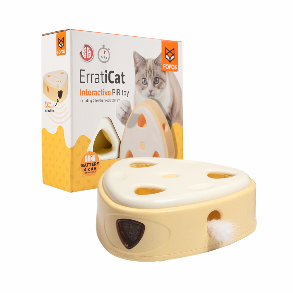Barkbutler x Fofos Cheese Box Interactive Toy for Cats Cats-Toys Barkbutler