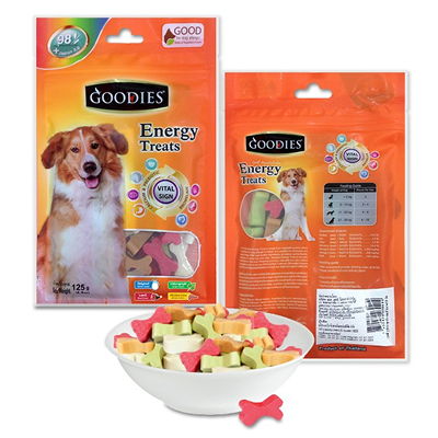 Goodies Energy Treats Mixed Flavour Bone Shaped Dog Treats Dog Treats + Others Goodies