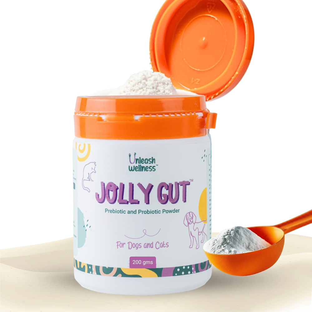 Unleash Wellness Jolly Gut Pre and Pro Biotic Supplement for Dogs and Cats Both-Health & Wellness Unleash Wellness Dropship