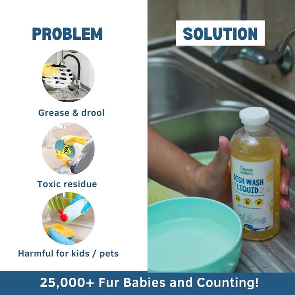 Unleash Wellness Pet Safe Dishwashing Liquid for Dogs and Cats Both-Health & Wellness Unleash Wellness Dropship