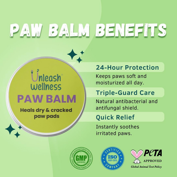 Unleash Wellness Natural Paw Balm for Dogs and Cats
