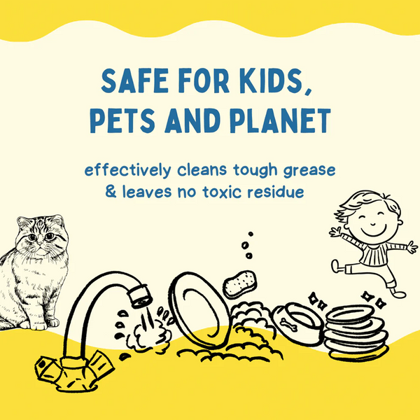 Unleash Wellness Pet Safe Dishwashing Liquid for Dogs and Cats