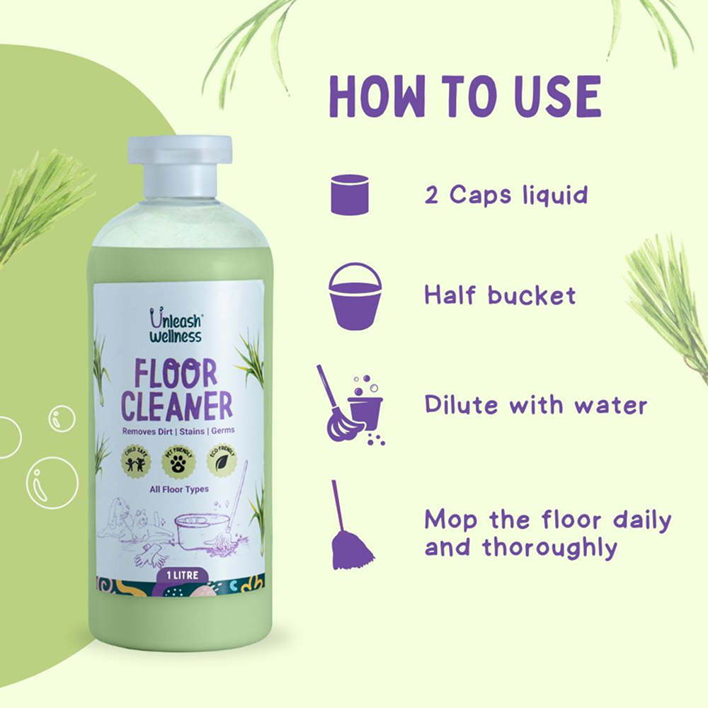 Unleash Wellness Pet Safe Floor Cleaner for Dogs and Cats Pet Parent-Cleaning Essentials Unleash Wellness Dropship