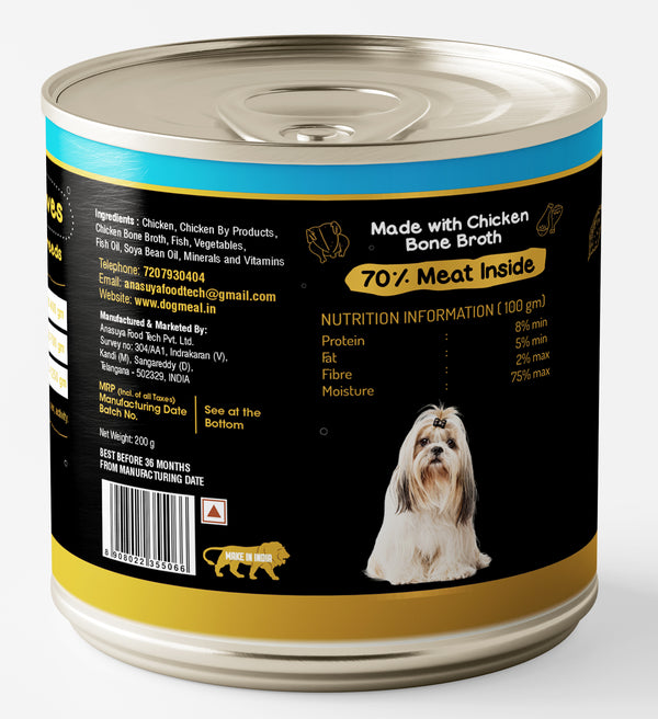 Dog Meal Chicken and Fish Meals Dog Wet Food
