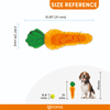 Gnawlers Calcium Milk Bone Treats, Fofos Carrot Treat Toy and Trixie Denta Fun Ball Mint Flavour Natural Rubber Toy Combo for Dogs Dog Treats + Others Gnawlers