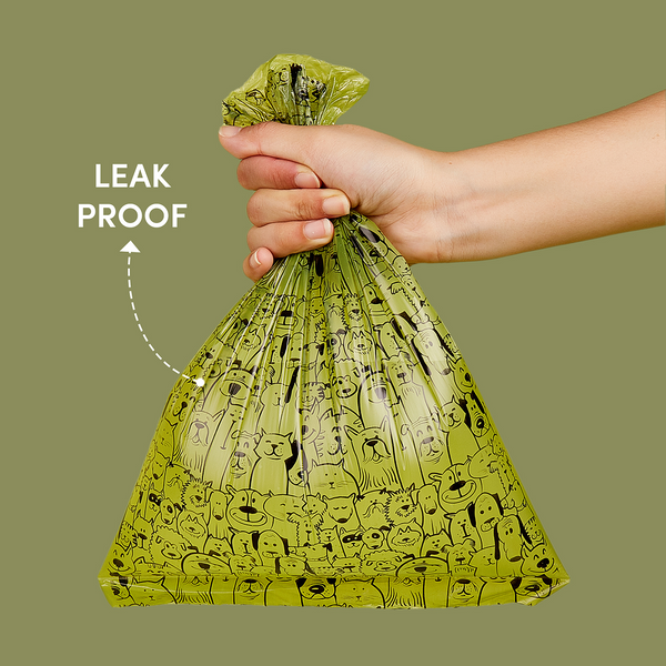 Fofos Plush Bear Poop Bags for Dogs and Cats