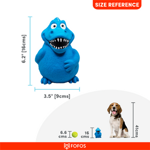 Fofos Latex Bi Dinosaur Toy for Dogs