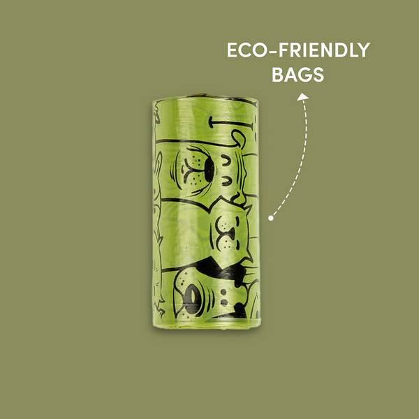 Barkbutler x Fofos Plush Racoon Poop Bags for Dogs and Cats