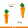 Gnawlers Calcium Milk Bone Treats, Fofos Carrot Treat Toy and Trixie Denta Fun Ball Mint Flavour Natural Rubber Toy Combo for Dogs Dog Treats + Others Gnawlers