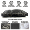 Petter World Waterproof Easy Clean Monsoon Bed with Removable & Washable Cover (Steel Grey) Both-Bedding, Mats & Travel Supplies Petter World Dropship