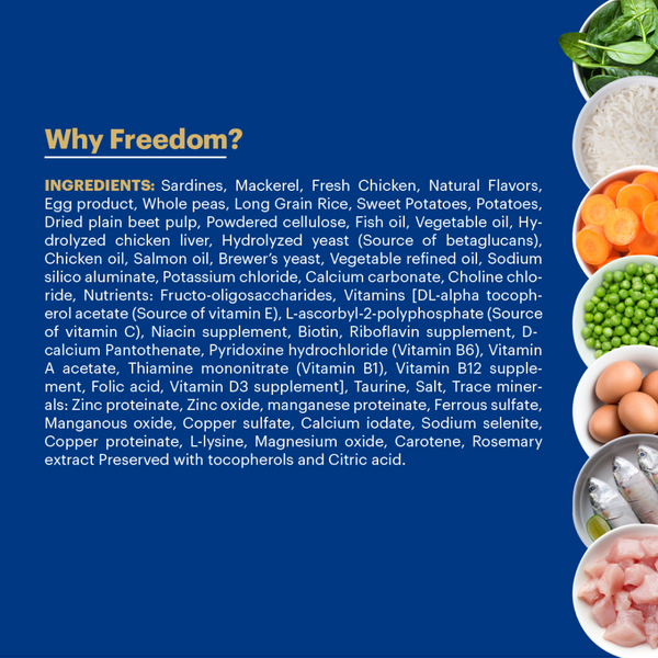 Signature Freedom Fish, Chicken and Peas Recipe Kitten Dry Cat Food