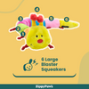 Zippy Paws Blasters Caterpiller Jumbo Plush Toy for Dogs Dogs-Toys Zippy Paws