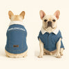 Petter World Pawluxe Sherpa Denim Jacket with Fur Collar for Dogs (Blue/White) Dogs-Clothing & Accessories Petter World Dropship