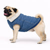 Petter World Pawluxe Sherpa Denim Jacket with Fur Collar for Dogs (Blue/White) Dogs-Clothing & Accessories Petter World Dropship