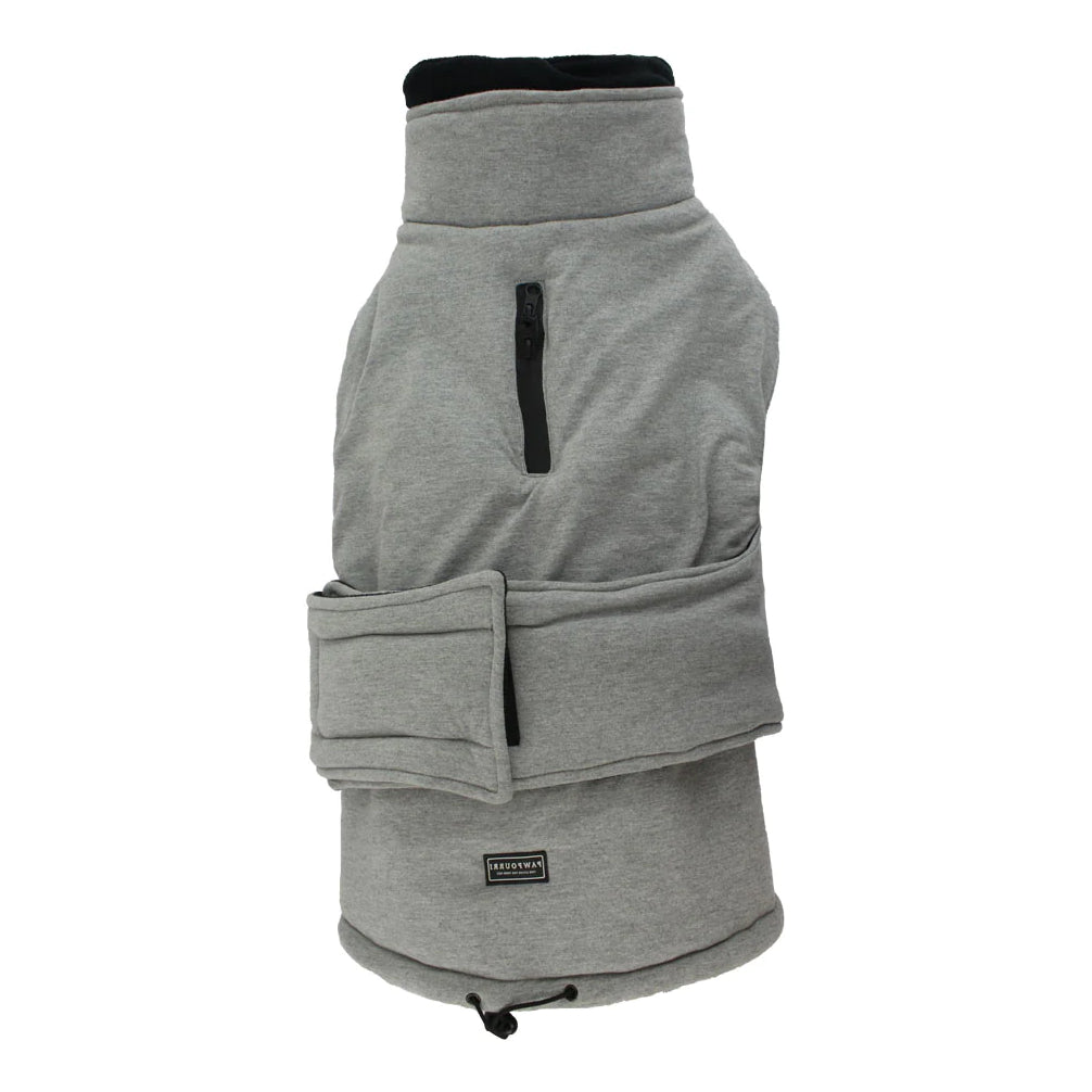 Pawpourri Melange Winter Jacket for Dogs and Cats (Grey) Both-Clothing & Accessories Pawpourri Dropship S