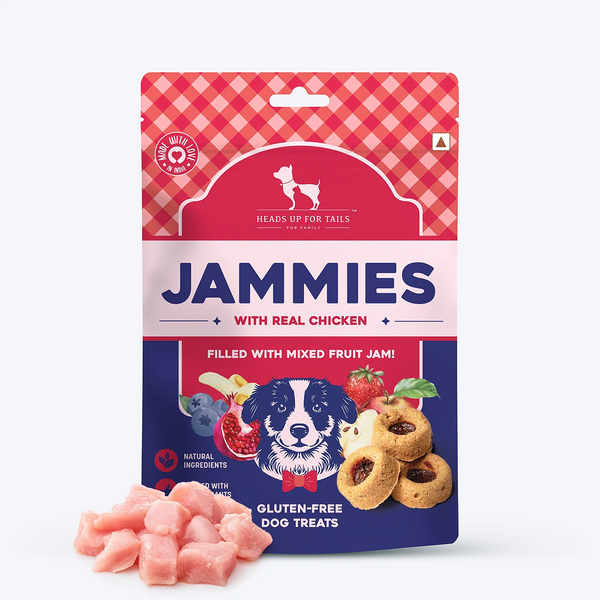 HUFT Jammies With Real Chicken Filled with Mixed Fruit Jam Dog Treats