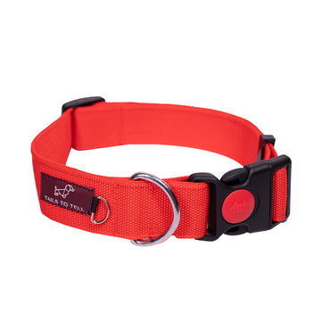 Tails to Tell Polyester Collar for Dogs (Red)