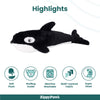Zippy Paws Killer Whale Jigglerz Plush Toy for Dogs Dogs-Toys Zippy Paws